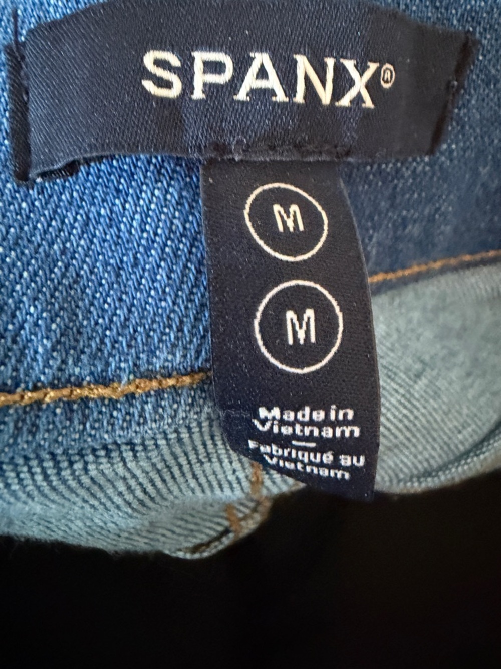 Spanx Denim High-Waist Wide-Leg Crop Jeans - medium EUC - Picture 7 of 8